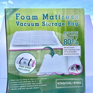 King Size Memory Foam Mattress Vacuum Storage Bag For 8 inches Mattress NEW FREE